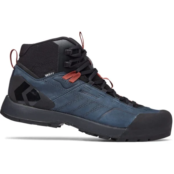 nouveau produit Black Diamond Mission Leather Mid WP Chaussures D’approche Homme, Noir/bleu 3