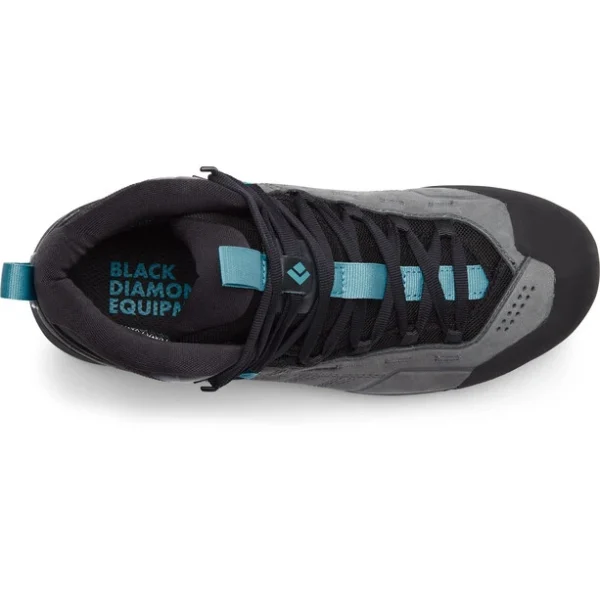 Black Diamond Mission Leather Mid WP Chaussures D’approche Femme, Noir/gris Livraison gratuite 4