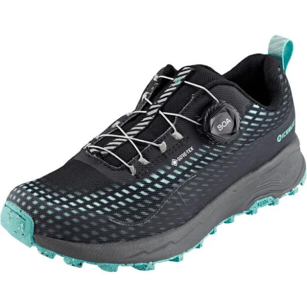 pas cher en ligne Icebug NewRun RB9 GTX Chaussures De Course Femme, Noir/turquoise 1