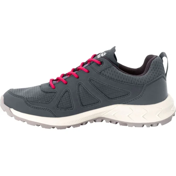 prix pas cher Jack Wolfskin Woodland 2 Texapore Chaussures Basses Femme, Gris 3