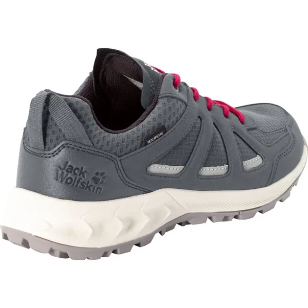 prix pas cher Jack Wolfskin Woodland 2 Texapore Chaussures Basses Femme, Gris 4