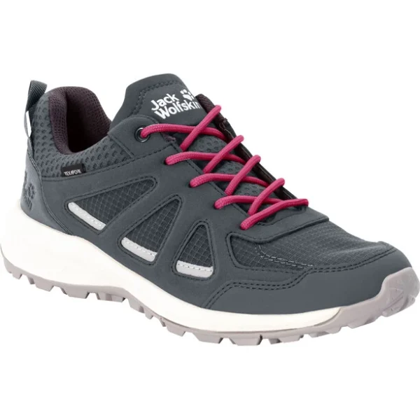 prix pas cher Jack Wolfskin Woodland 2 Texapore Chaussures Basses Femme, Gris 5
