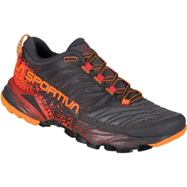 grande marque pas cher La Sportiva Akasha II Chaussures De Course Femme, Gris/orange 1