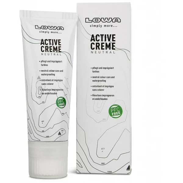 Lowa Active Creme Cire Pour Chaussures 75ml Sans PFC, Blanc soldes pas cher 1