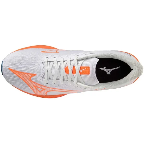 Mizuno Wave Rebellion Sonic Shoes Men, Blanc/orange dernière tendance 5