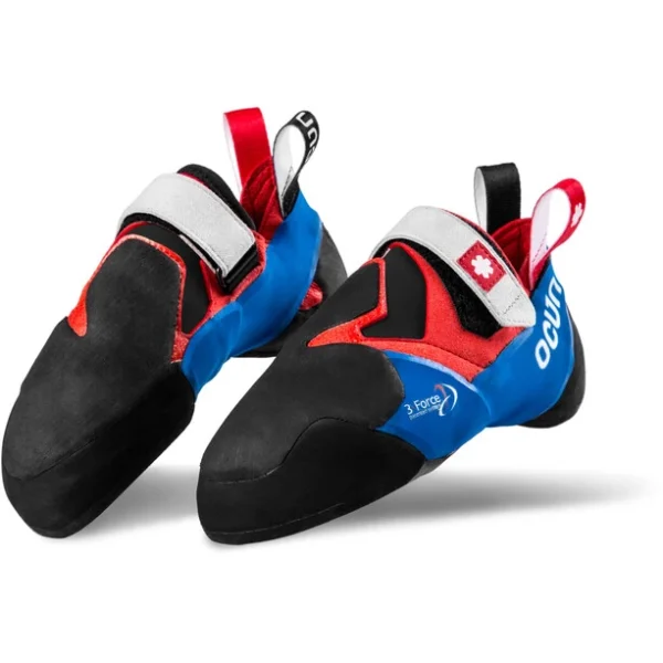 boutique en ligne france Ocun Nitro Chaussons D’escalade, Bleu/rouge 1