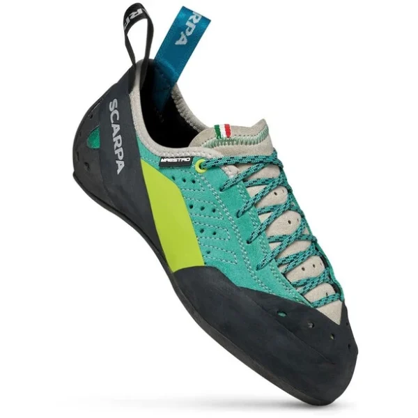 se précipiter pour acheter Scarpa Maestro Plus Chaussons D’escalade Femme, Turquoise 1